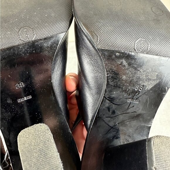 Alexander Wang Black Leather Heels Women's Size 8 US/38 EU - Picture 10 of 10